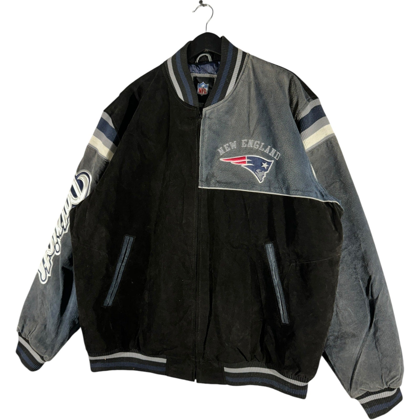 Vintage NFL New England Patriots Big Helmet Bomber Jacket