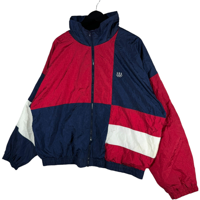 Vintage USA Olympics Color Block Windbreaker