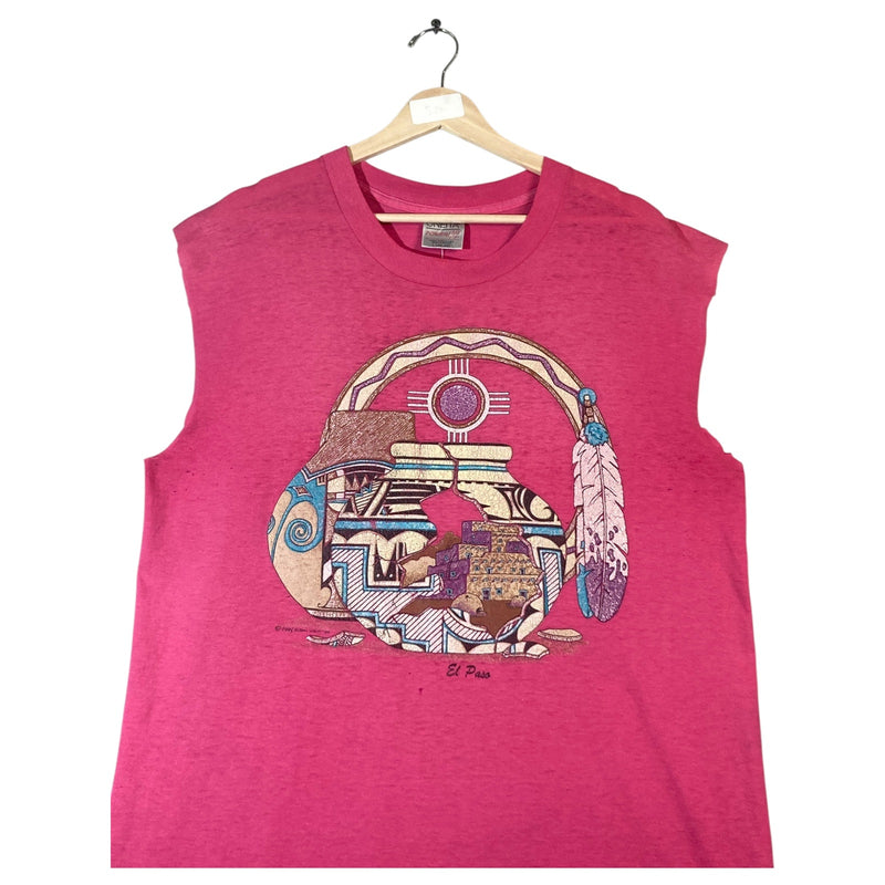 Vintage Oneita El Paso Muscle Sleeves Tank Top