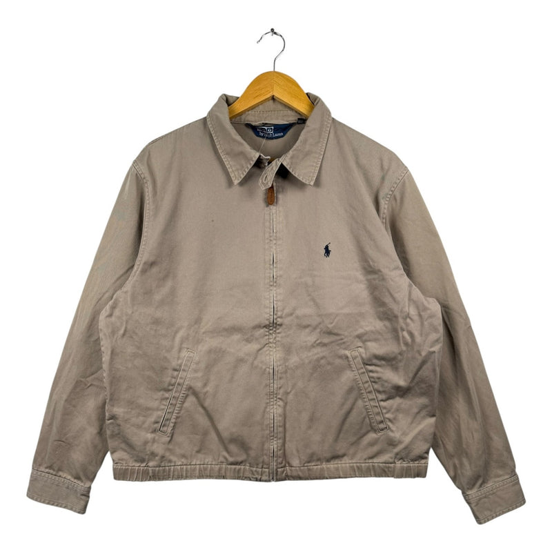 Vintage Polo Ralph Lauren Khaki Harrington Full Zip Jacket