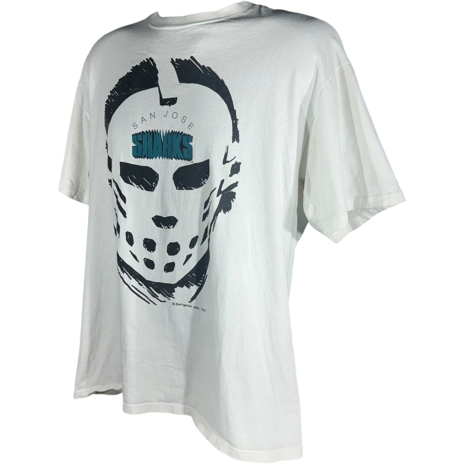 Vintage San Jose Sharks Jason Mask Tee 1991