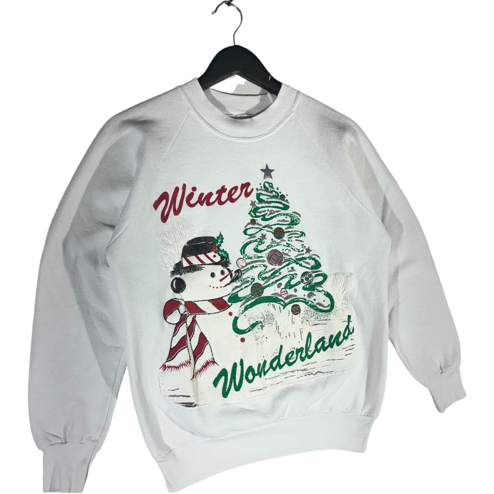 Vintage Christmas Winter Wonderland Snowman Crewneck