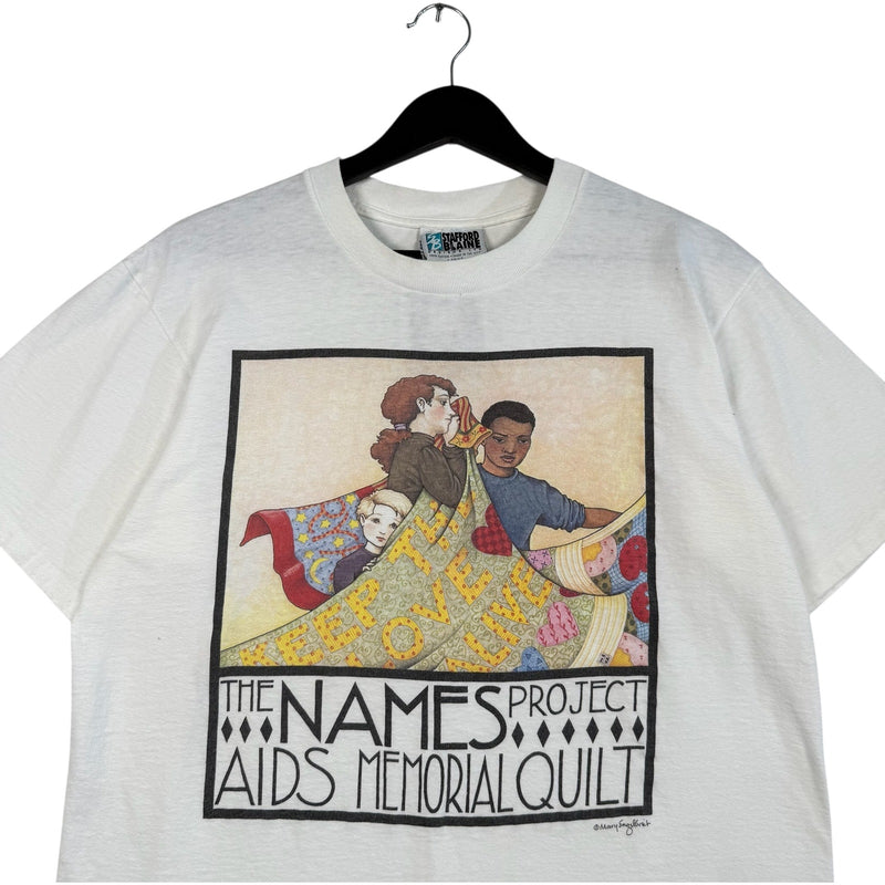 Vintage The Names Project Aids Memorial Quilt Tee