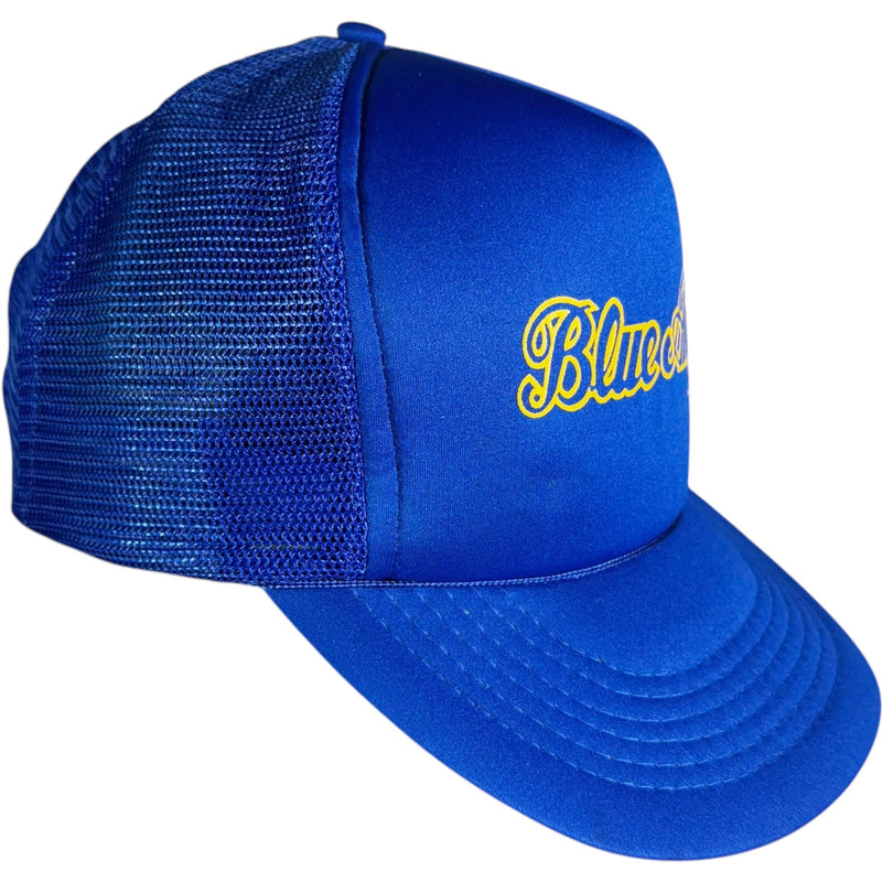 Vintage Blue Angels Spellout Trucker Snapback Hat 90s