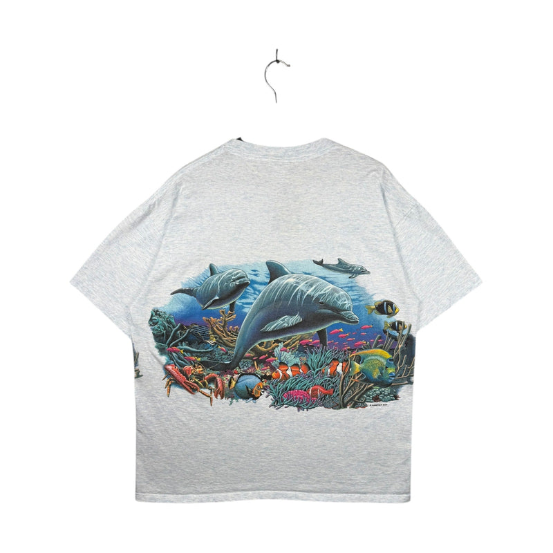 Vintage Habitat XCV Dolphin Under The Sea T-Shirt