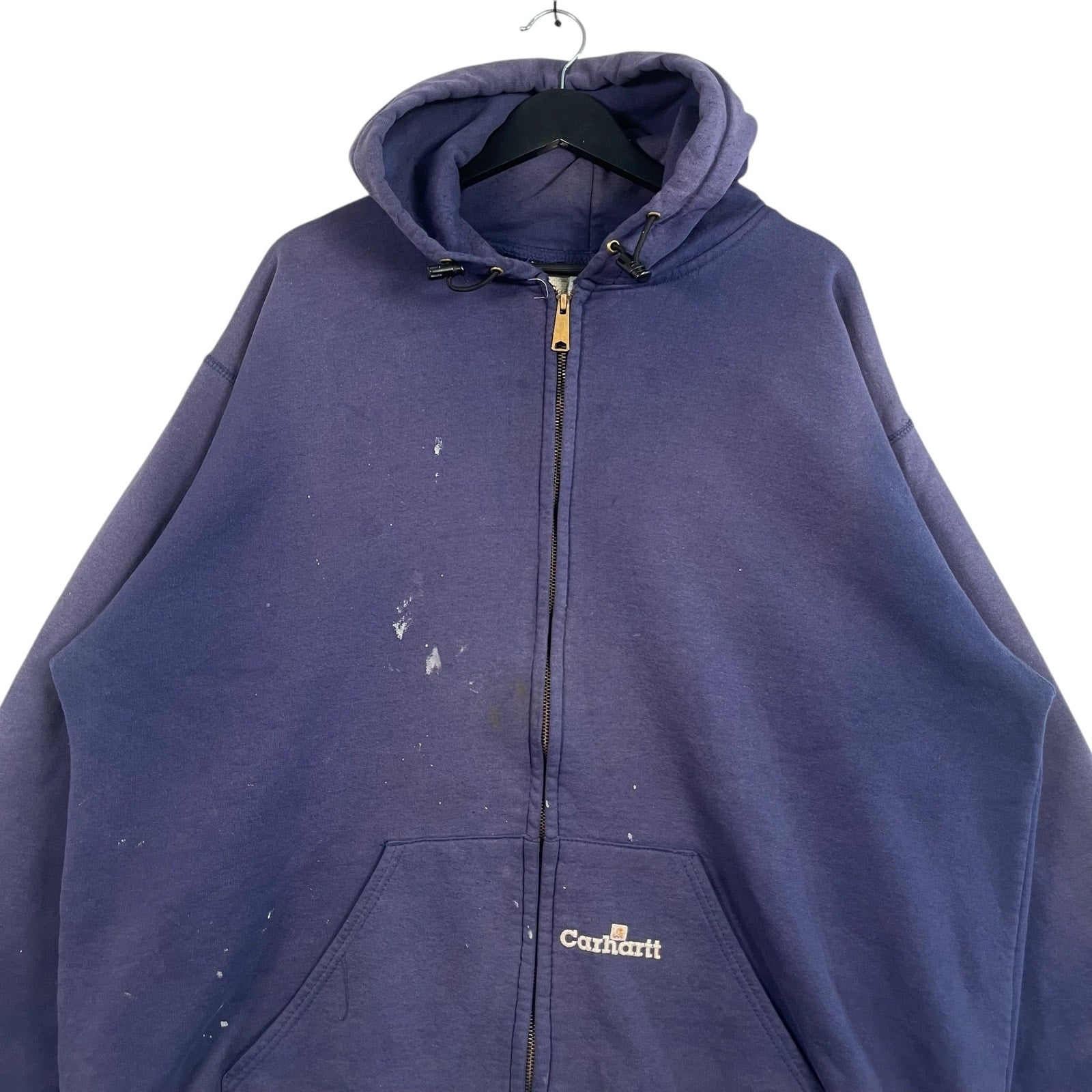 Vintage Carhartt Mini Spellout Full-Zip Hoodie