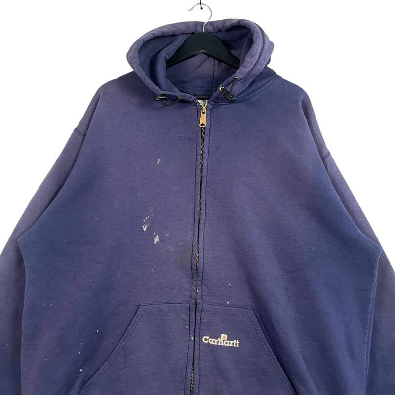Vintage Carhartt Mini Spellout Full-Zip Hoodie