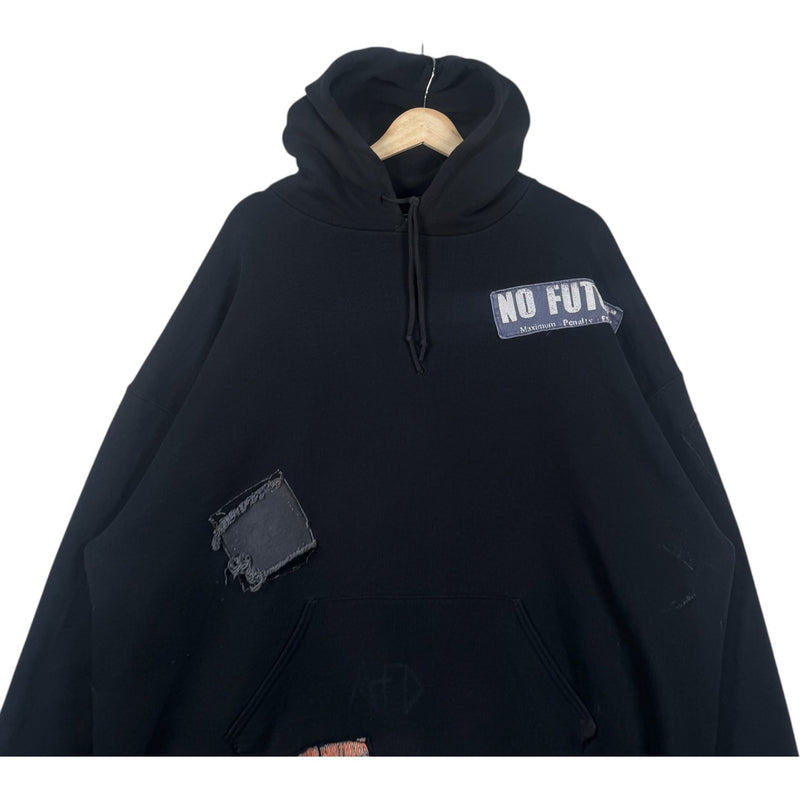 Vintage Russell Patchwork Hoodie