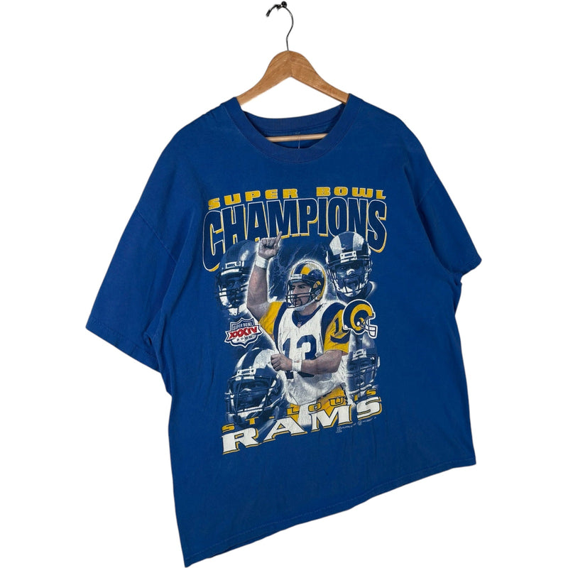 Vintage St. Louis Rams Super Bowl 34 Champions NFL Tee 2000