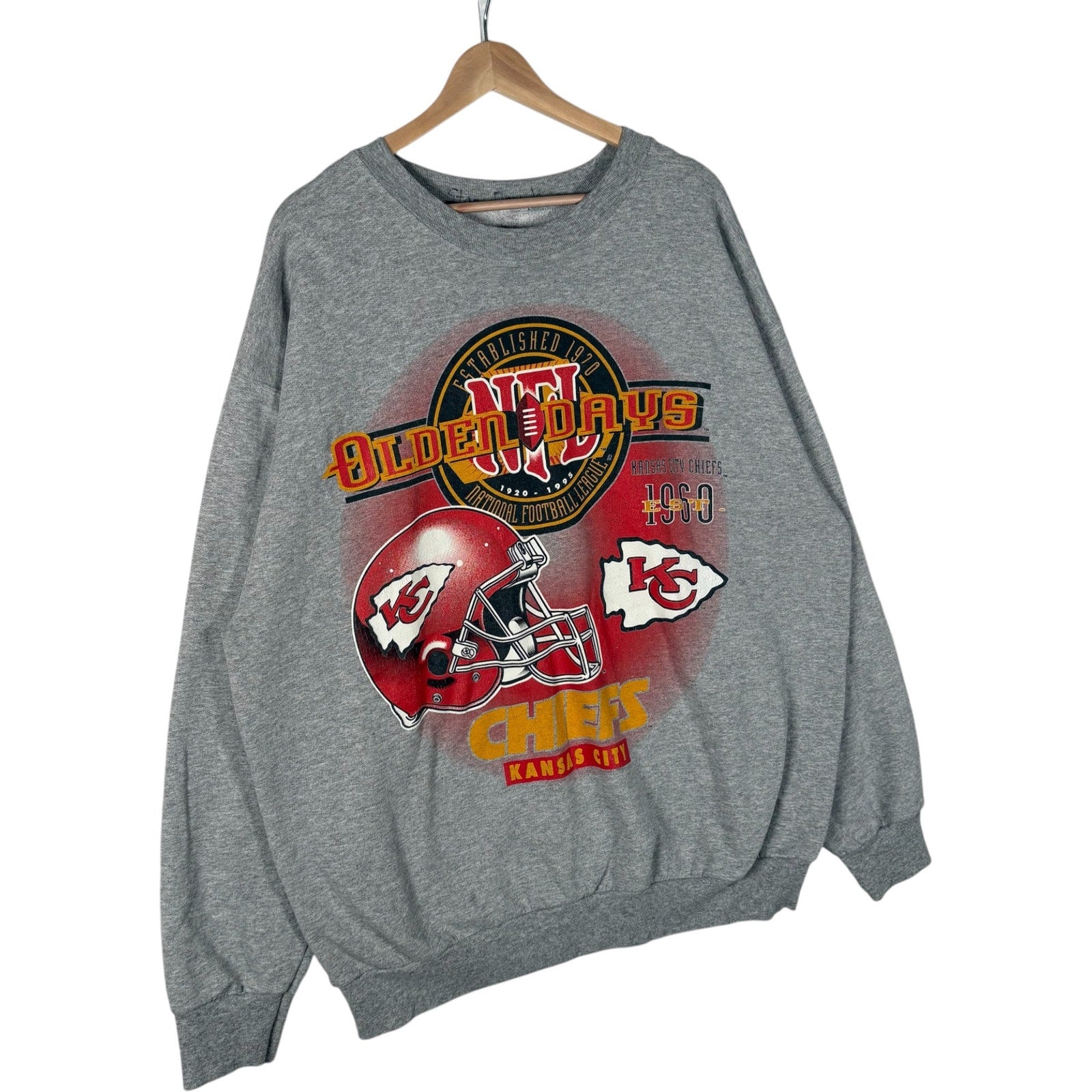 Vintage Kansas City Chiefs "Golden Days" NFL Crewneck 90s