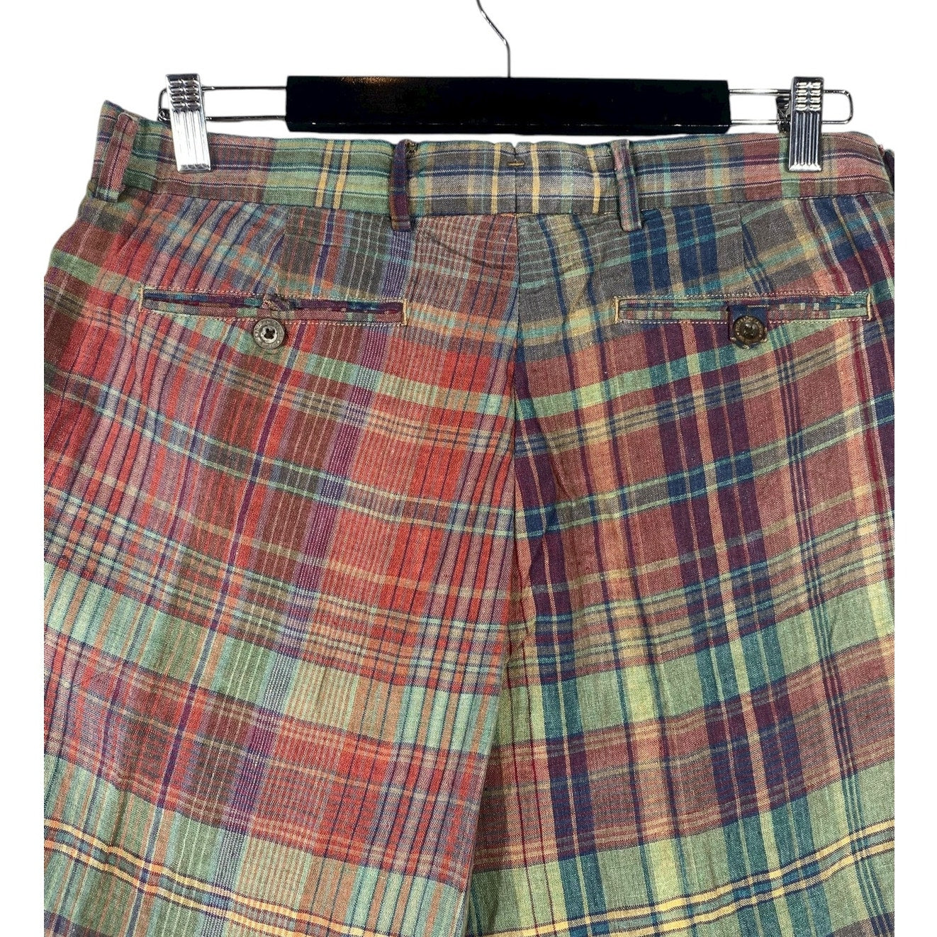Vintage India Madras by Ralph Lauren Casual Shorts 34