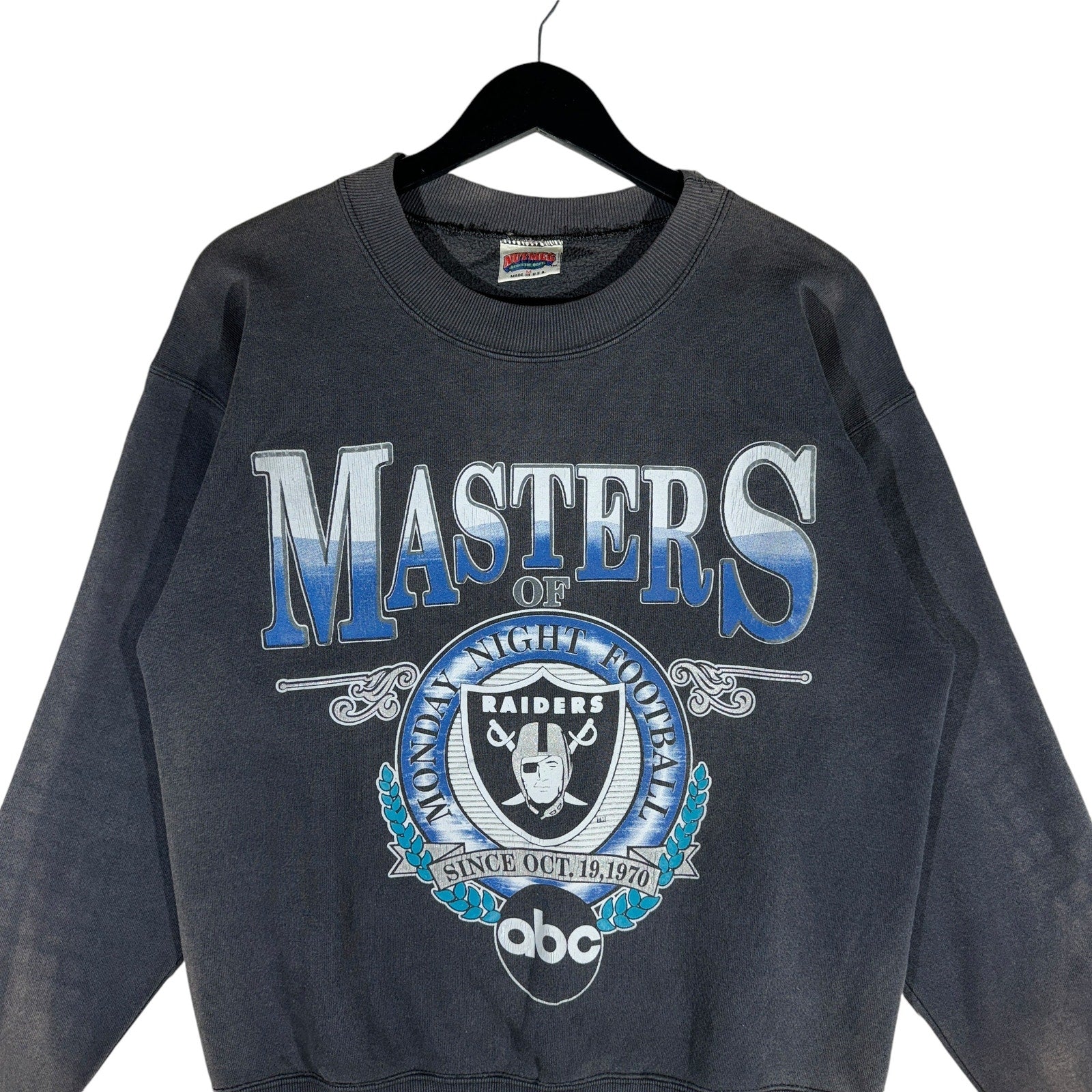 Vintage Nutmeg "Masters OF MNF" Raiders NFL Crewneck