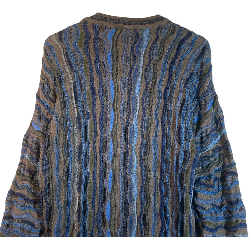 Vintage Coogi 3D Abstract Knit Sweater