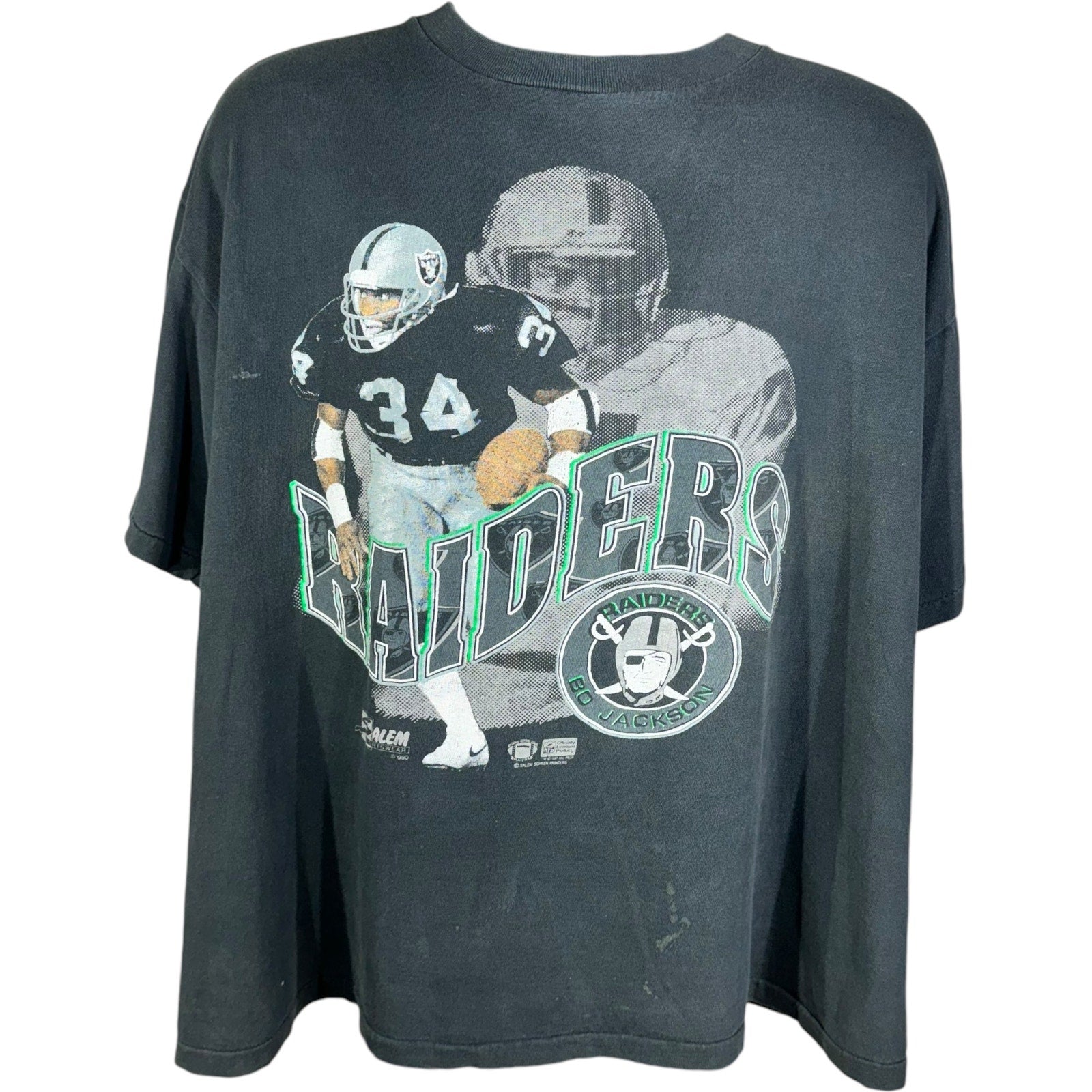 Vintage Oakland Raiders Bo Jackson #34 NFL Tee