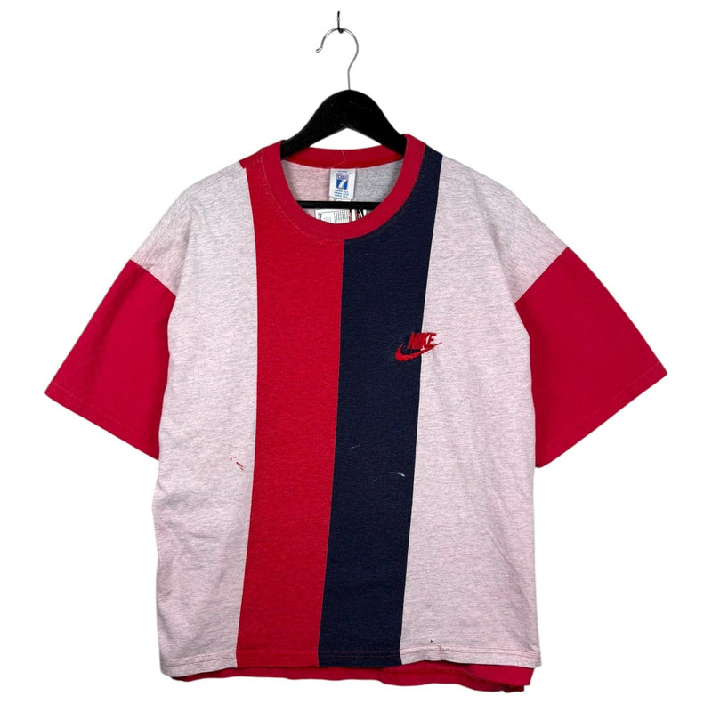 Vintage Nike Embroidered Swoosh Colorblock T-Shirt