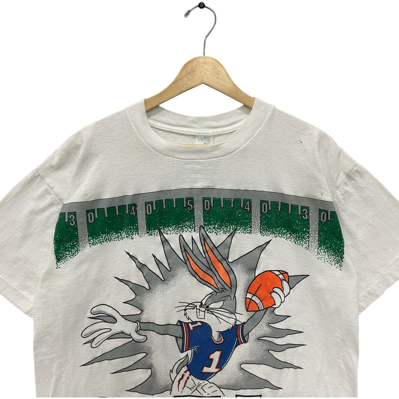 Vintage Looney Tunes Bugs Bunny Jumbo Print NFL Tee 90s