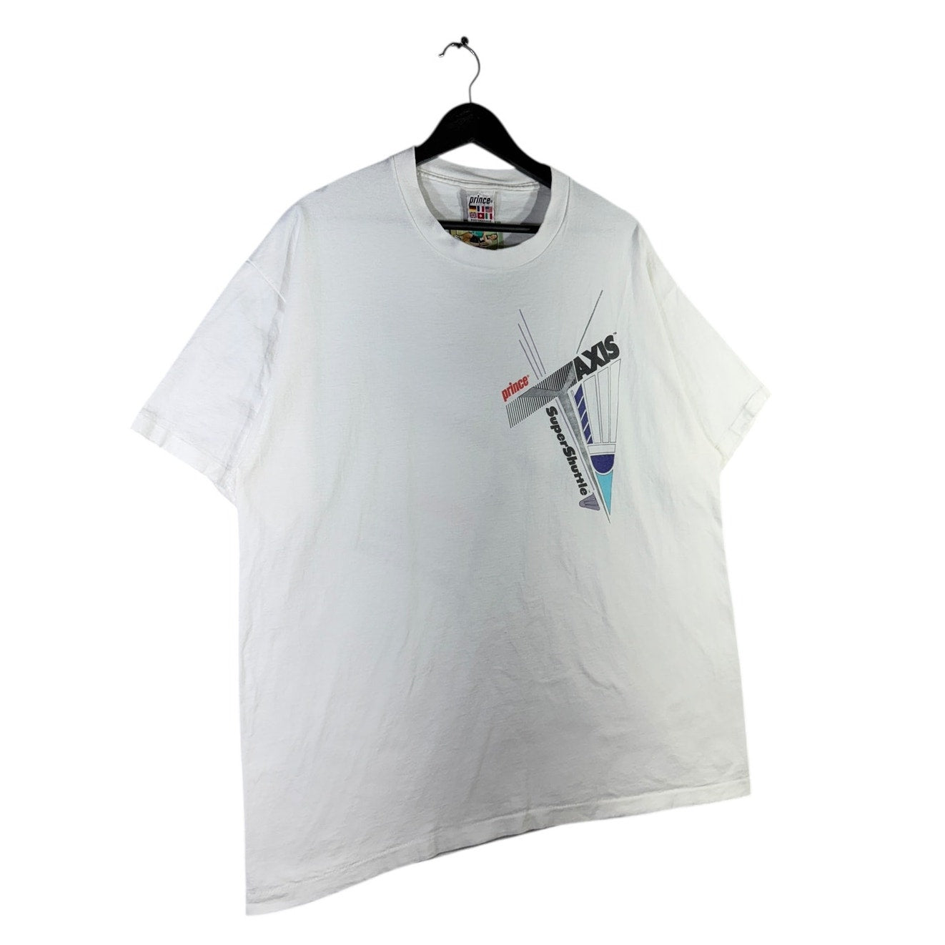 Vintage Prince Axis Racquets & Super Shuttle Tennis T-Shirt