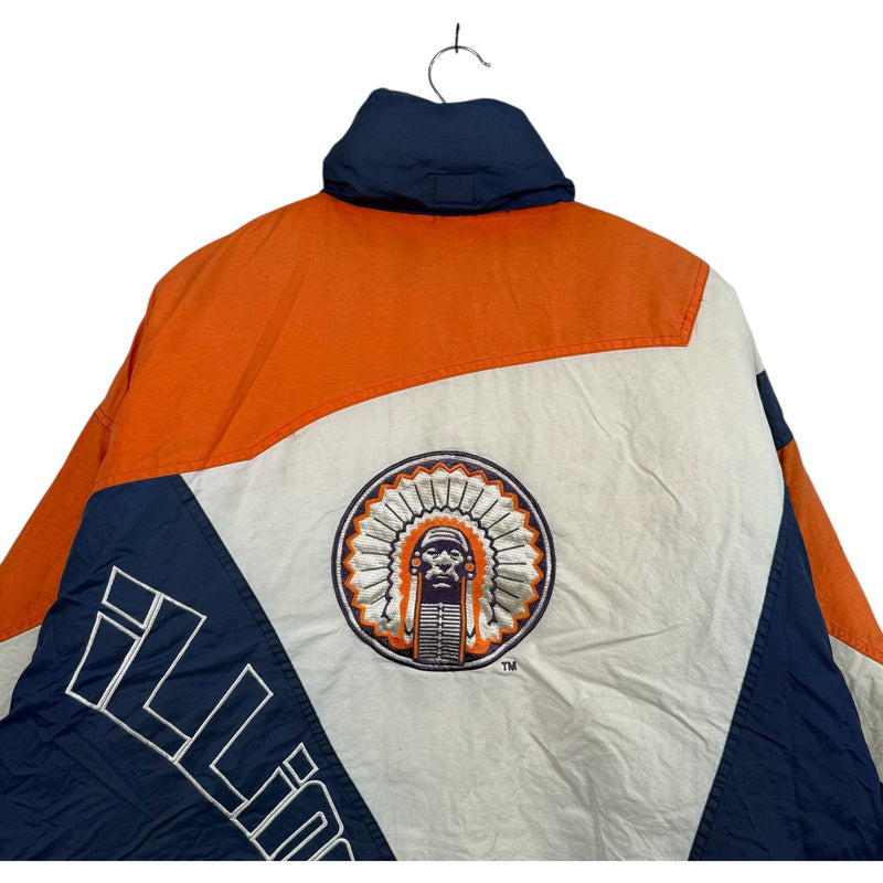 Vintage University Of Illinois Spellout Full Zip Jacket