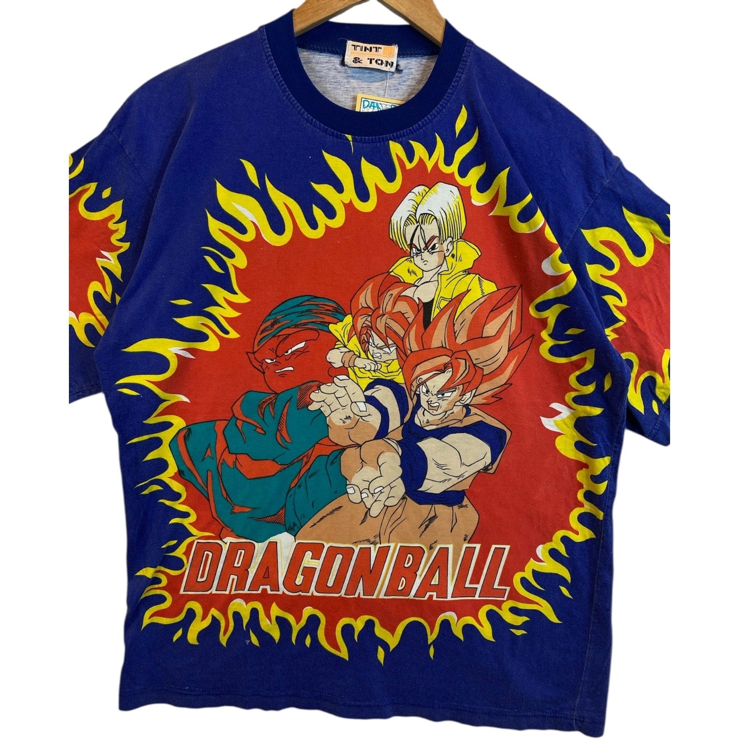 Vintage Dragon Ball Z Super Saiyan Goku Vegeta Trunks T-Shirt