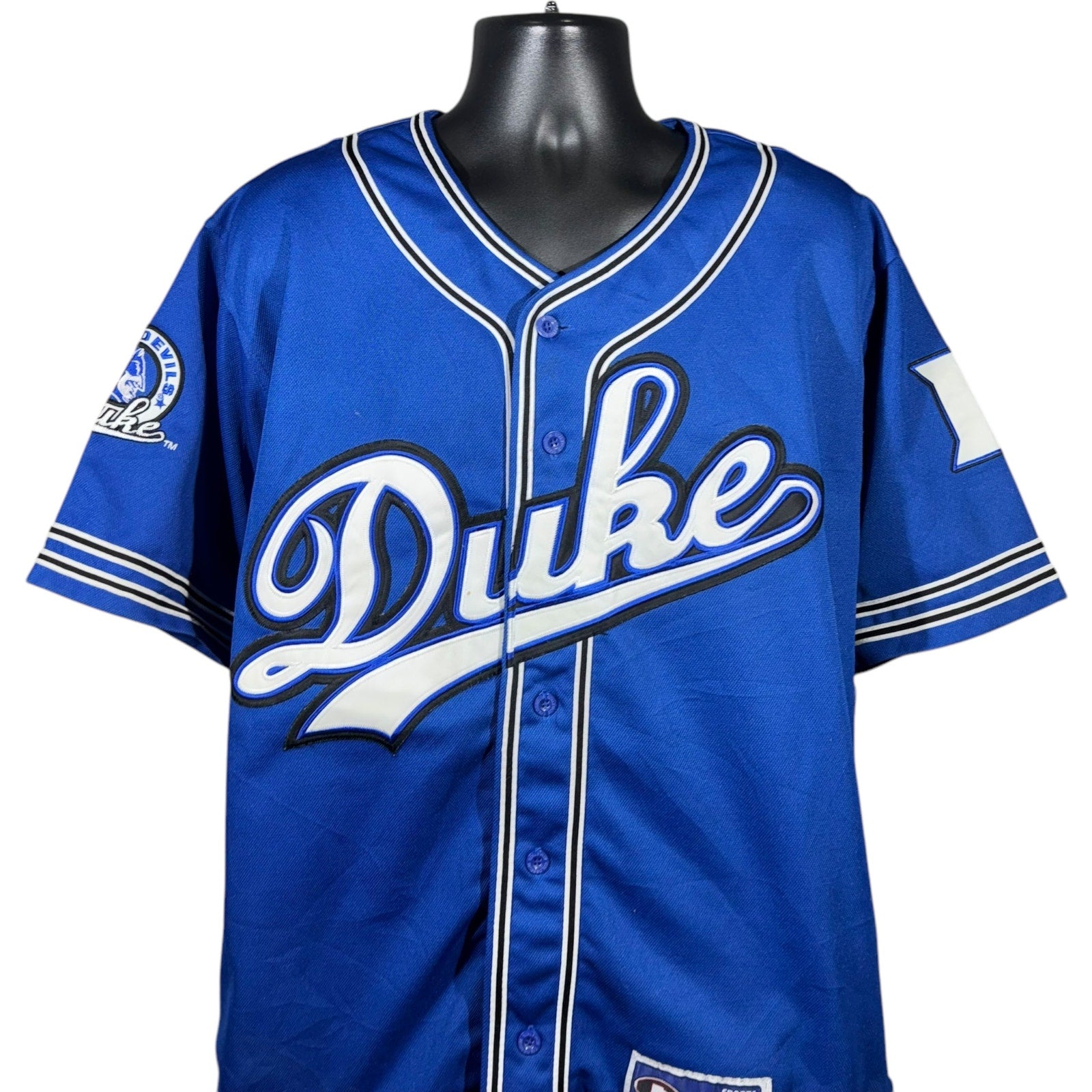 Vintage Duke University Blue Devils Baseball Jersey