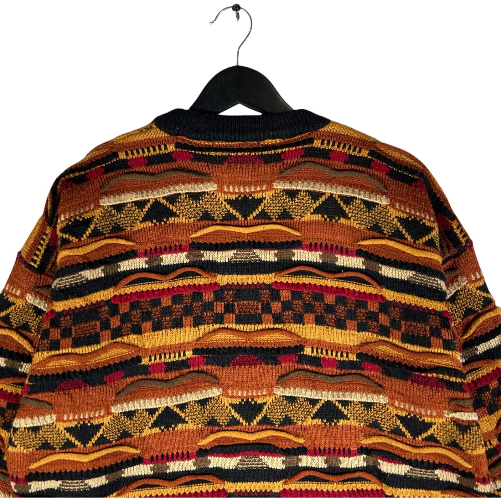 Vintage 3D Knit Textured Sweater