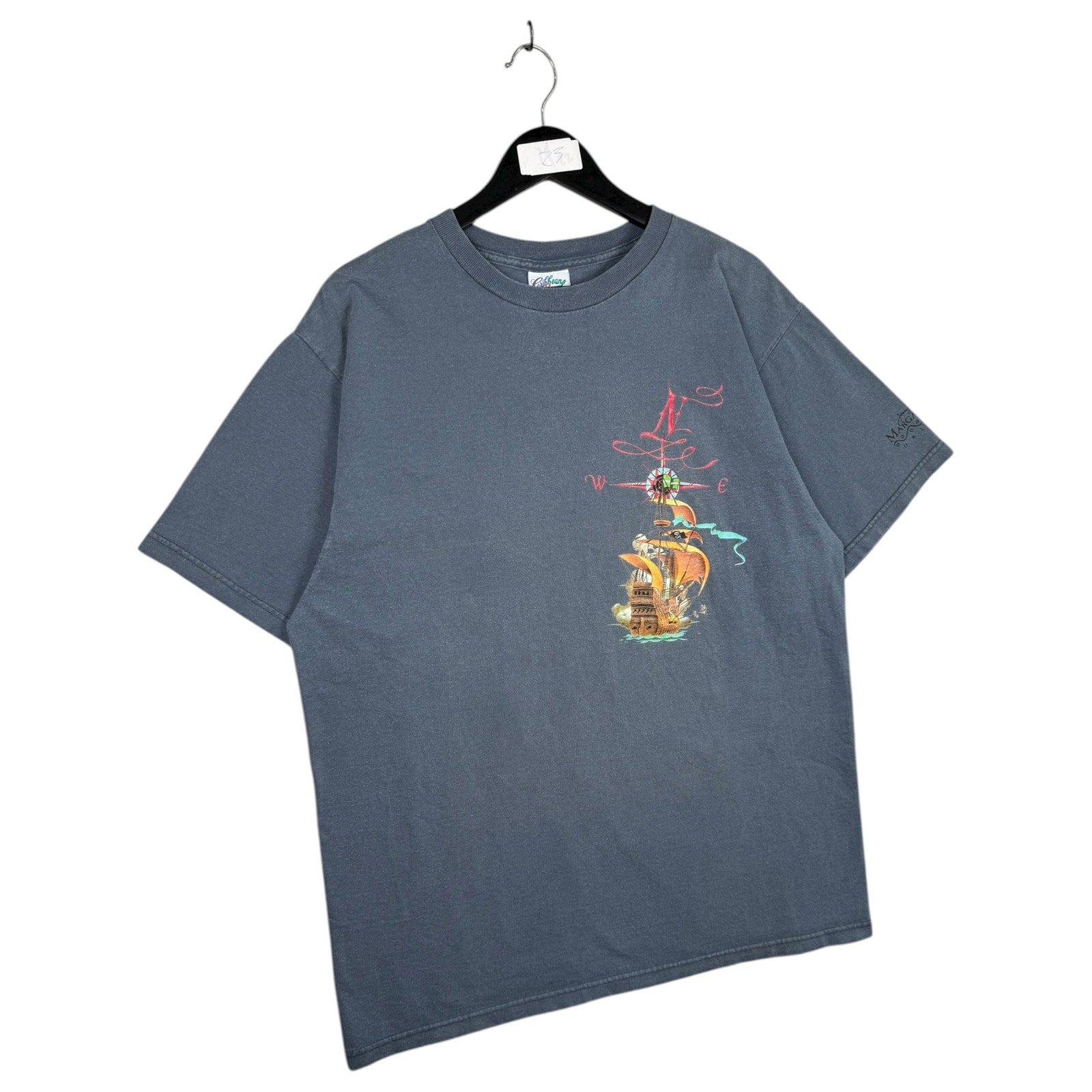 Vintage Margaritaville Key West Nautical Map T-Shirt