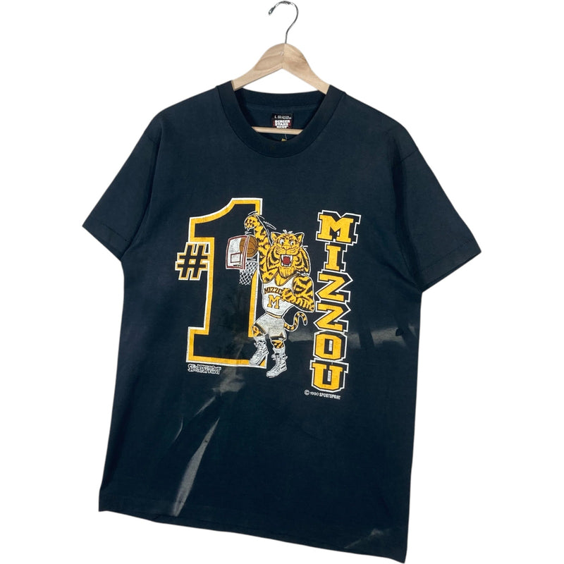 Vintage University Of Missouri Basketball Tee 1990