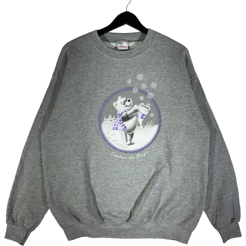 Vintage "Capture The Magic" Winnie The Pooh Christmas Crewneck