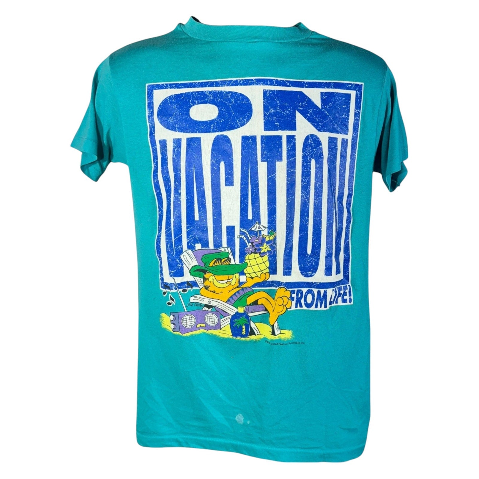 Vintage Garfield "On Vacation From Life" Tee 1978