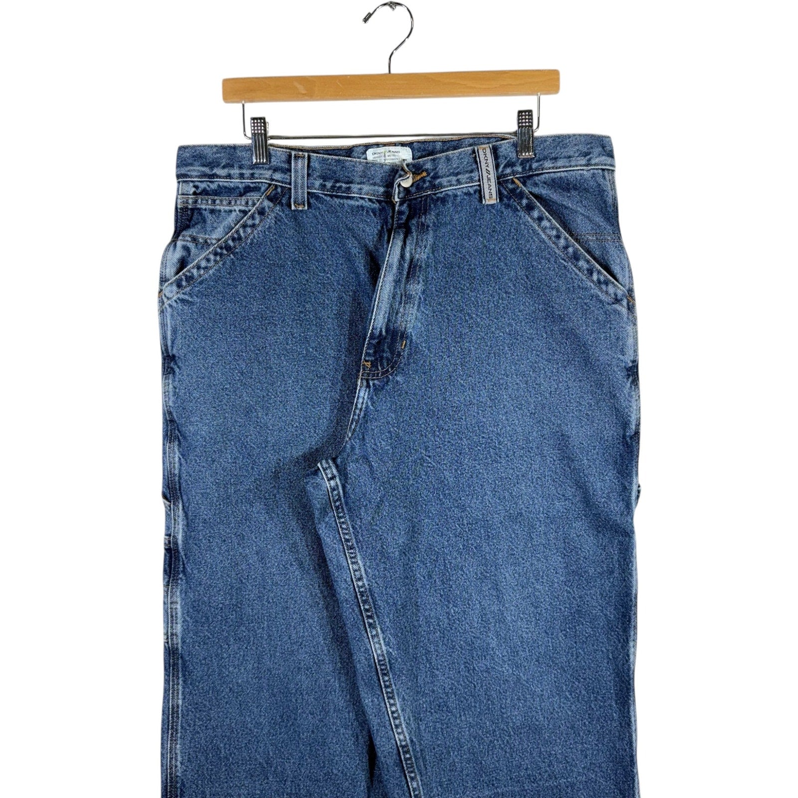 Vintage DKNY Relaxed Fit Carpenter Denim Jeans 36x34