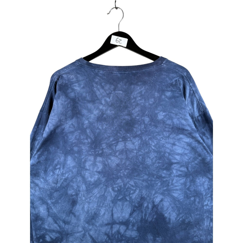 Vintage Tie Dye Wild Animals Print Long Sleeve