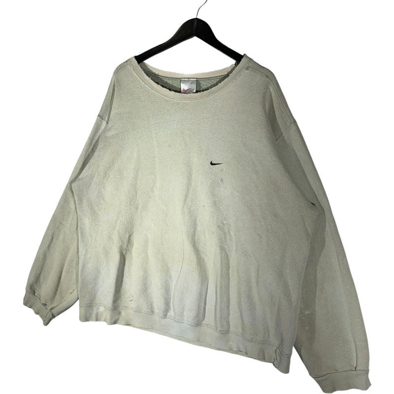 Vintage Nike Mini Swoosh Distressed Crewneck 90s