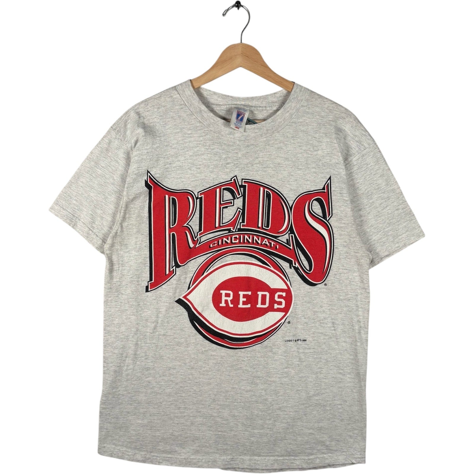 Vintage Cincinnati Reds Spellout Logo Tee MLB