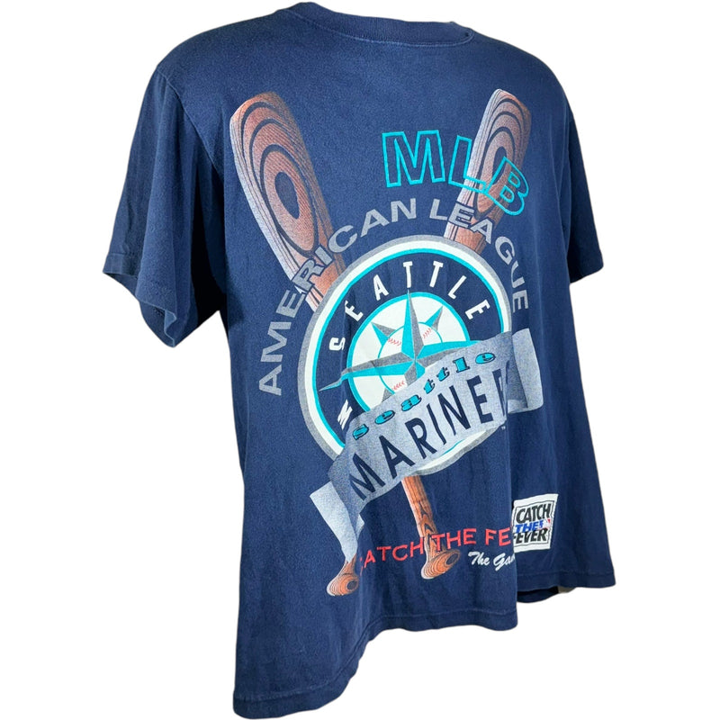 Vintage Seattle Mariners Catch The Fever Tee 1993