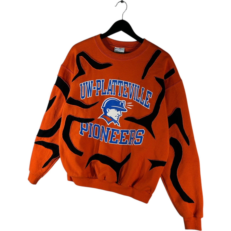 Vintage Champion UW-Platteville Pioneers Cut & Sew Crewneck