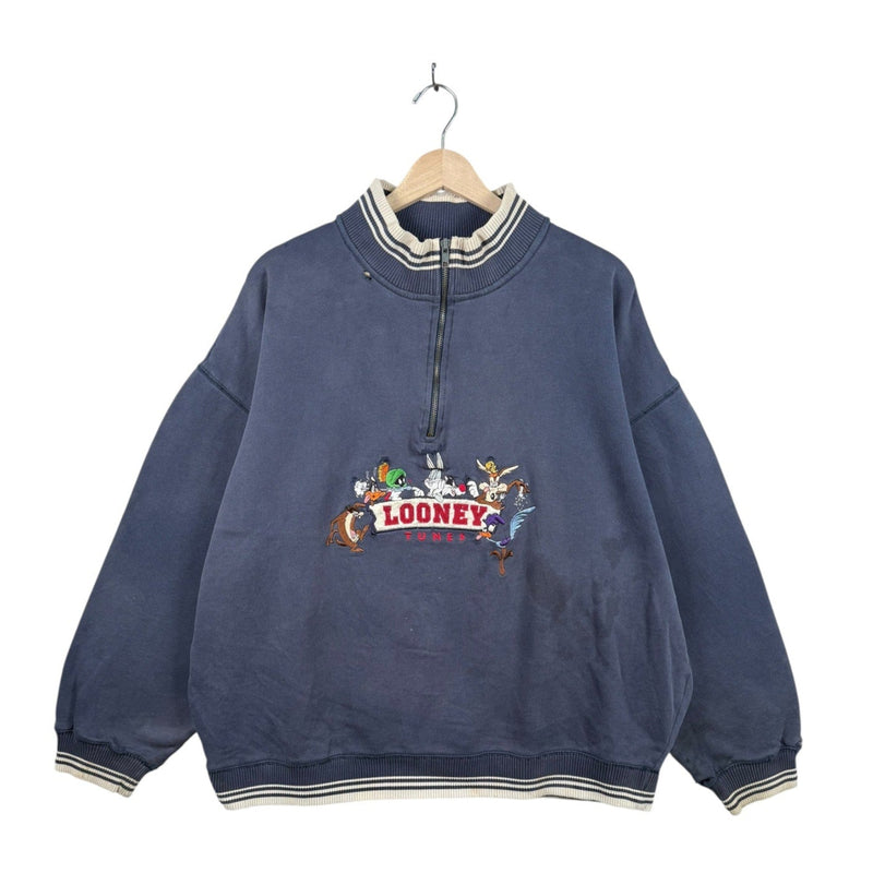 Vintage Warner Bros Looney Tunes 1/4 Zip Sweater