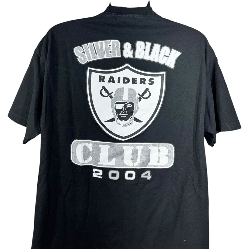 Vintage "F*ck Raiders Haters" Silver and Black Club NFL Tee