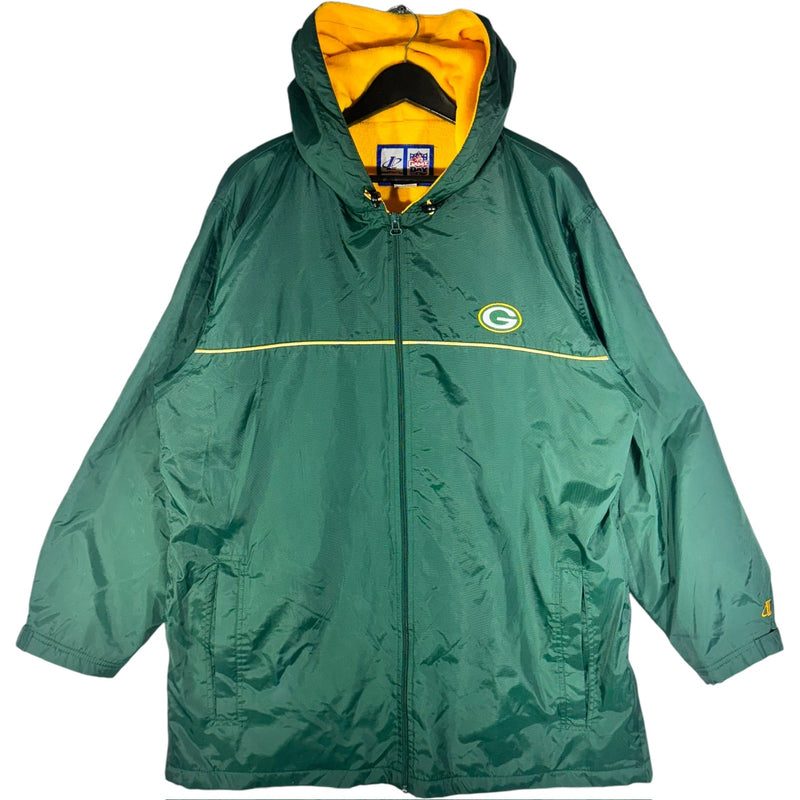 Vintage Logo Athletic Green Bay Packers NFL Hooded Jacket