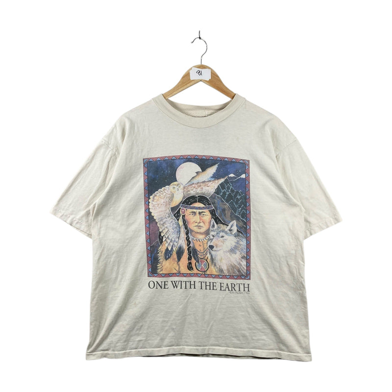 Vintage One With The Earth Native American T-Shirt