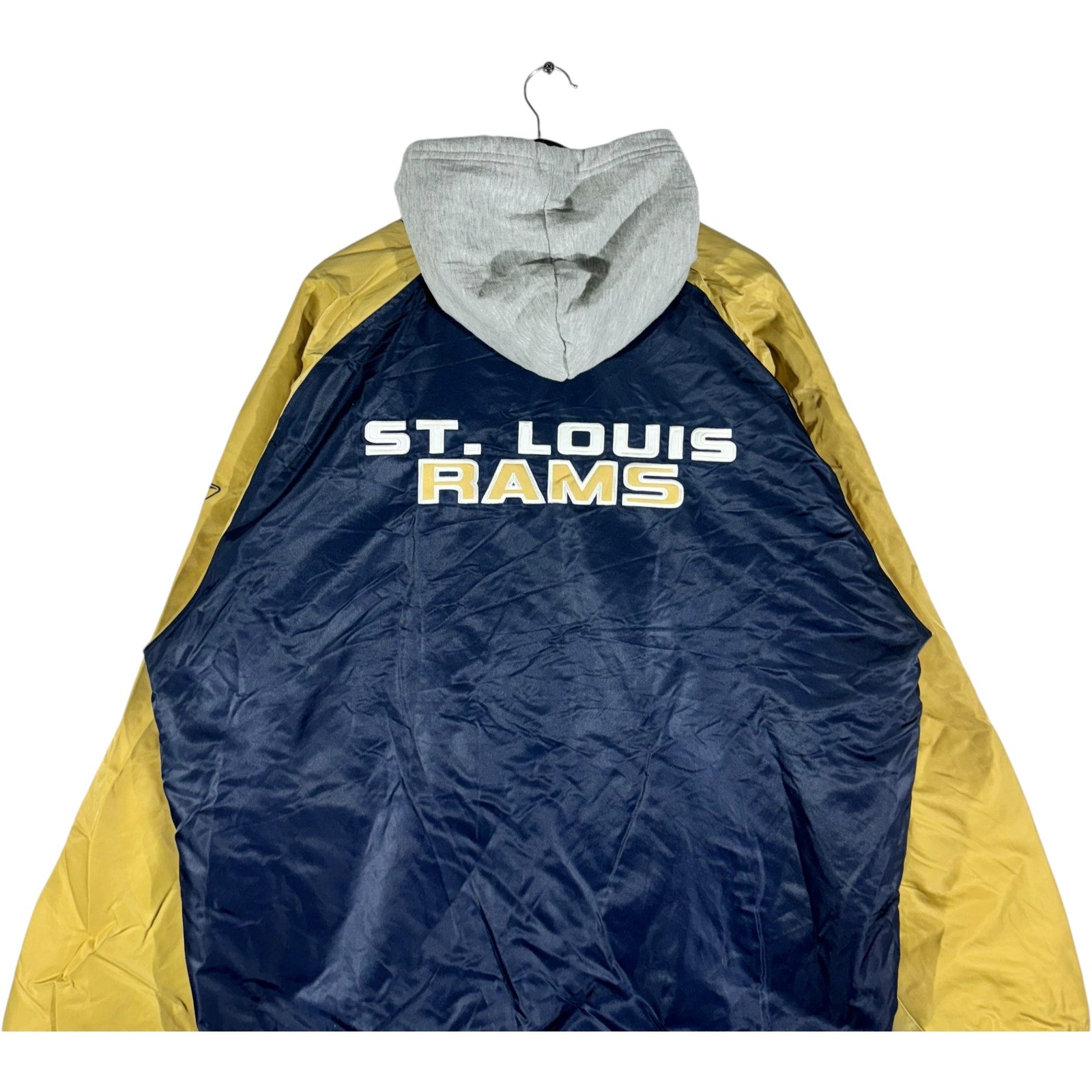 Vintage Reebok St. Louis Rams NFL Hooded Full Zip Jacket