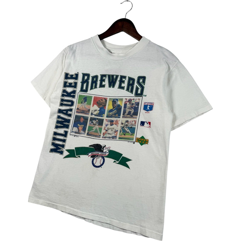 Vintage Milwaukee Brewers Card Collage MLB T-Shirt