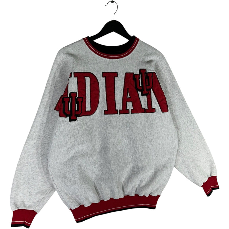 Vintage Legends Athletic Indiana University Spellout Crewneck