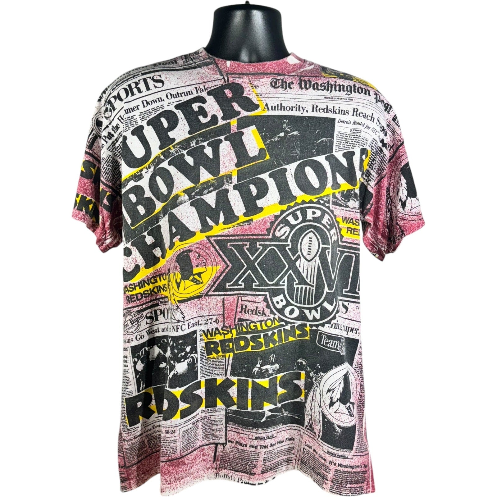 Vintage Washington Redskins Super Bowl Champions AOP Tee