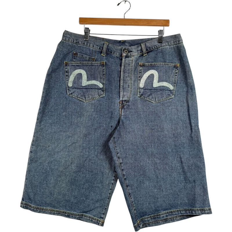 Y2K Evisu Denim Shorts 36