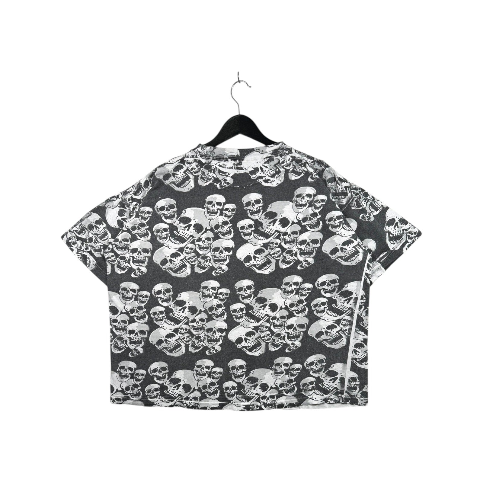 Vintage All Over Skull Print T-Shirt