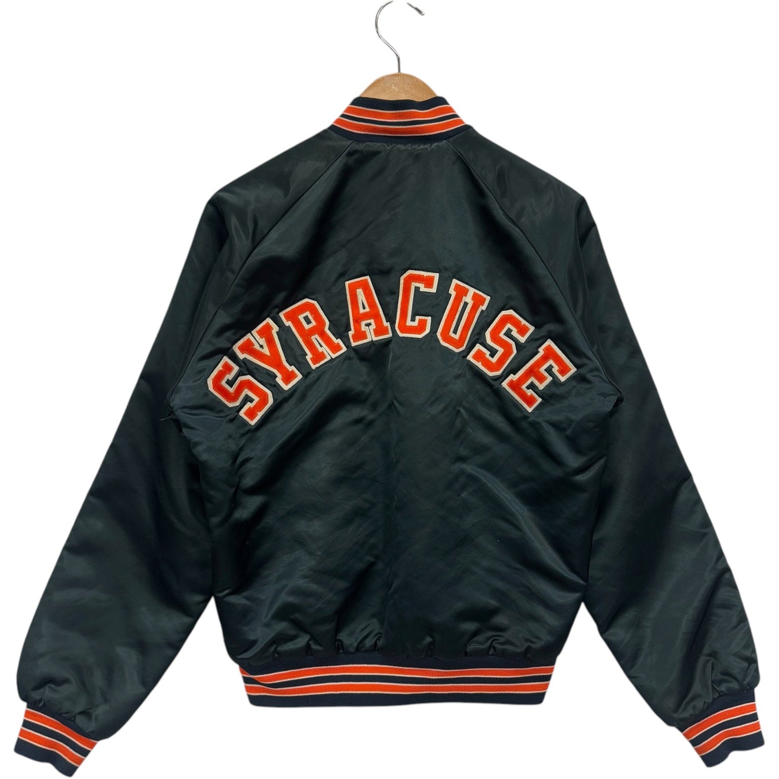 Vintage Chalkline Syracuse University Satin Bomber Jacket 90s