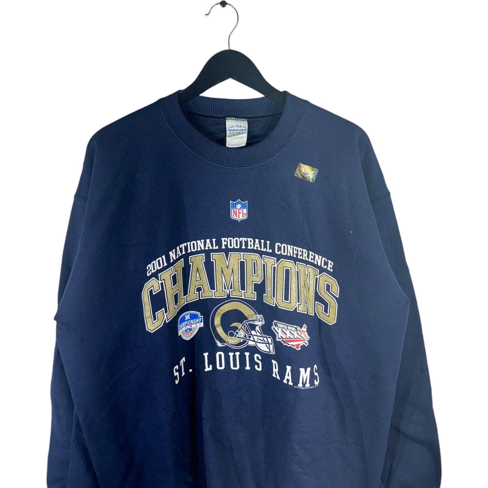 Vintage St. Louis Rams National Football Conference Champions Crewneck 2001