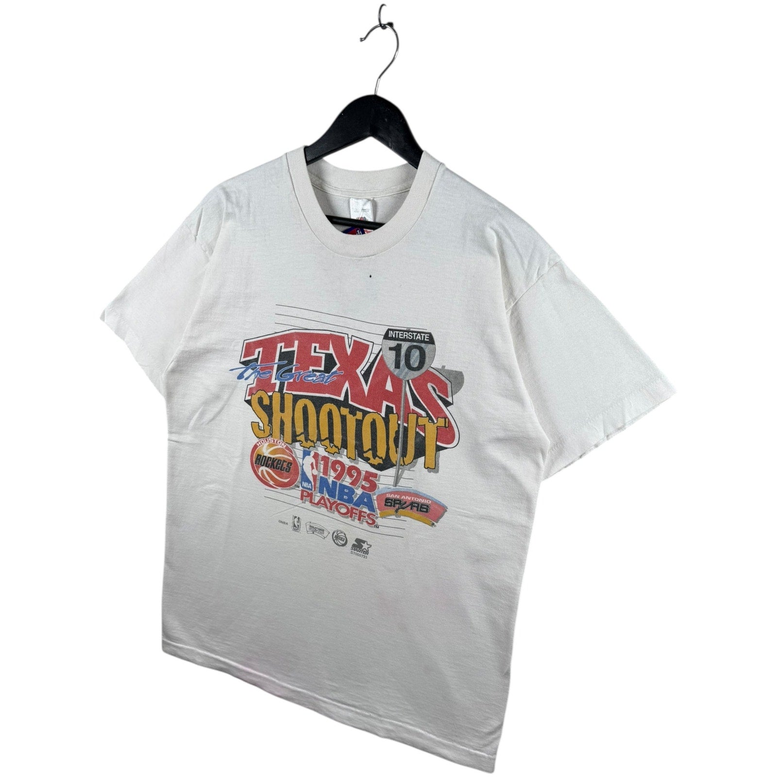 Vintage NBA Playoffs Texas Shootout Houston Rockets San Antonio Spurs T-Shirt