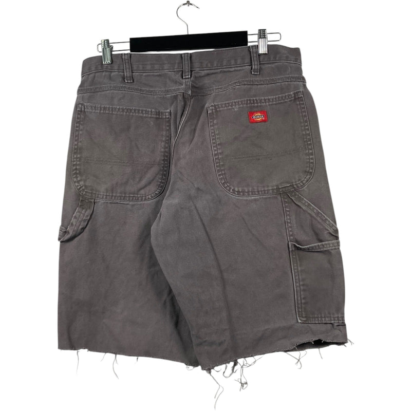 Vintage Dickies Denim Raw Hem Carpenter Shorts 36