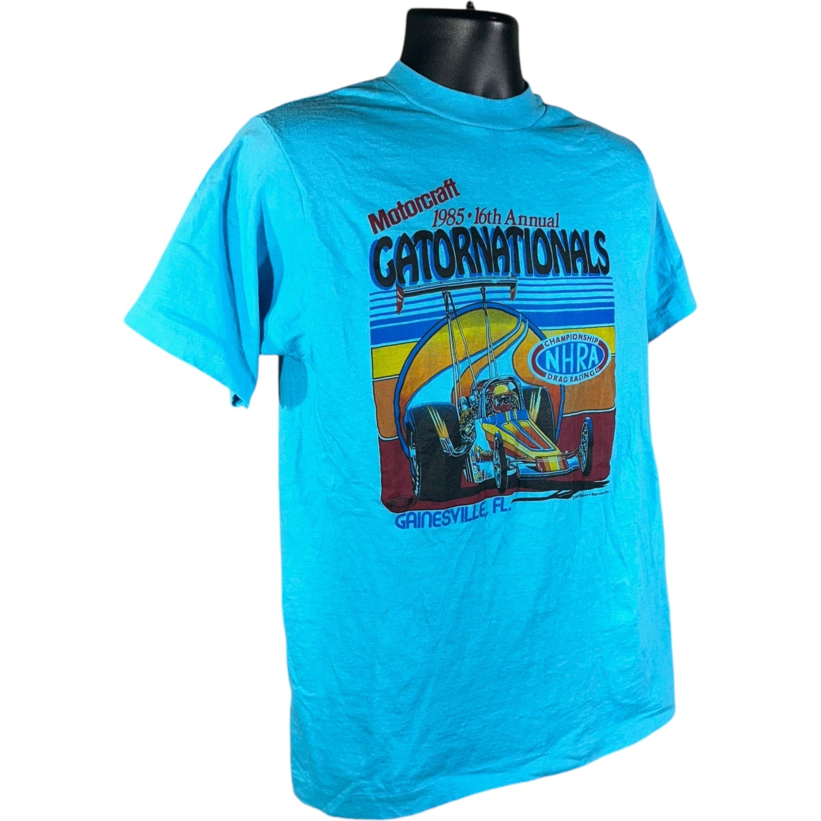 Vintage 16th Annual Gatornationals Drag Racing Tee 1985